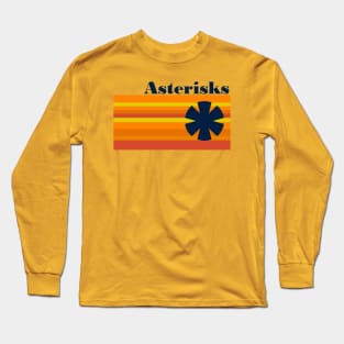 Houston Asterisks Flag Shirt Long Sleeve T-Shirt